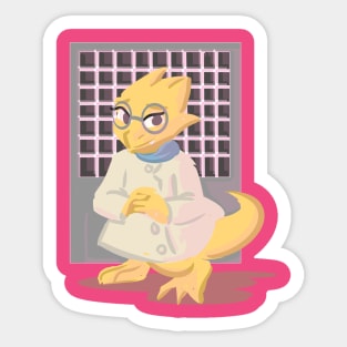 dr alphys Sticker